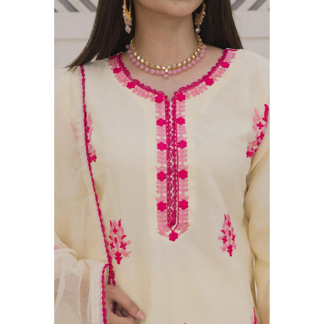 Embroidered Khaddi Net Winter